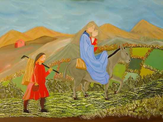 The Flight Into Egypt, by Mike Buckley @ redbubble.com The flight into Egypt by mikeloughlin